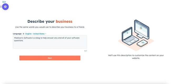 CONTENT HUB AI website mockups 